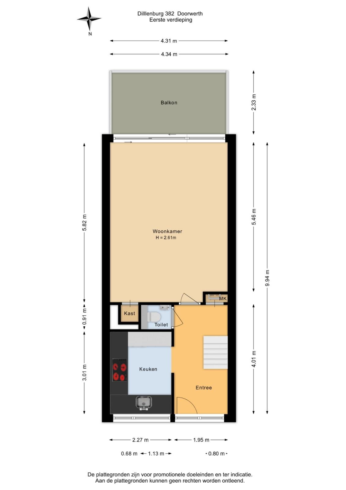 Appartement te koop: Dillenburg 382, Doorwerth