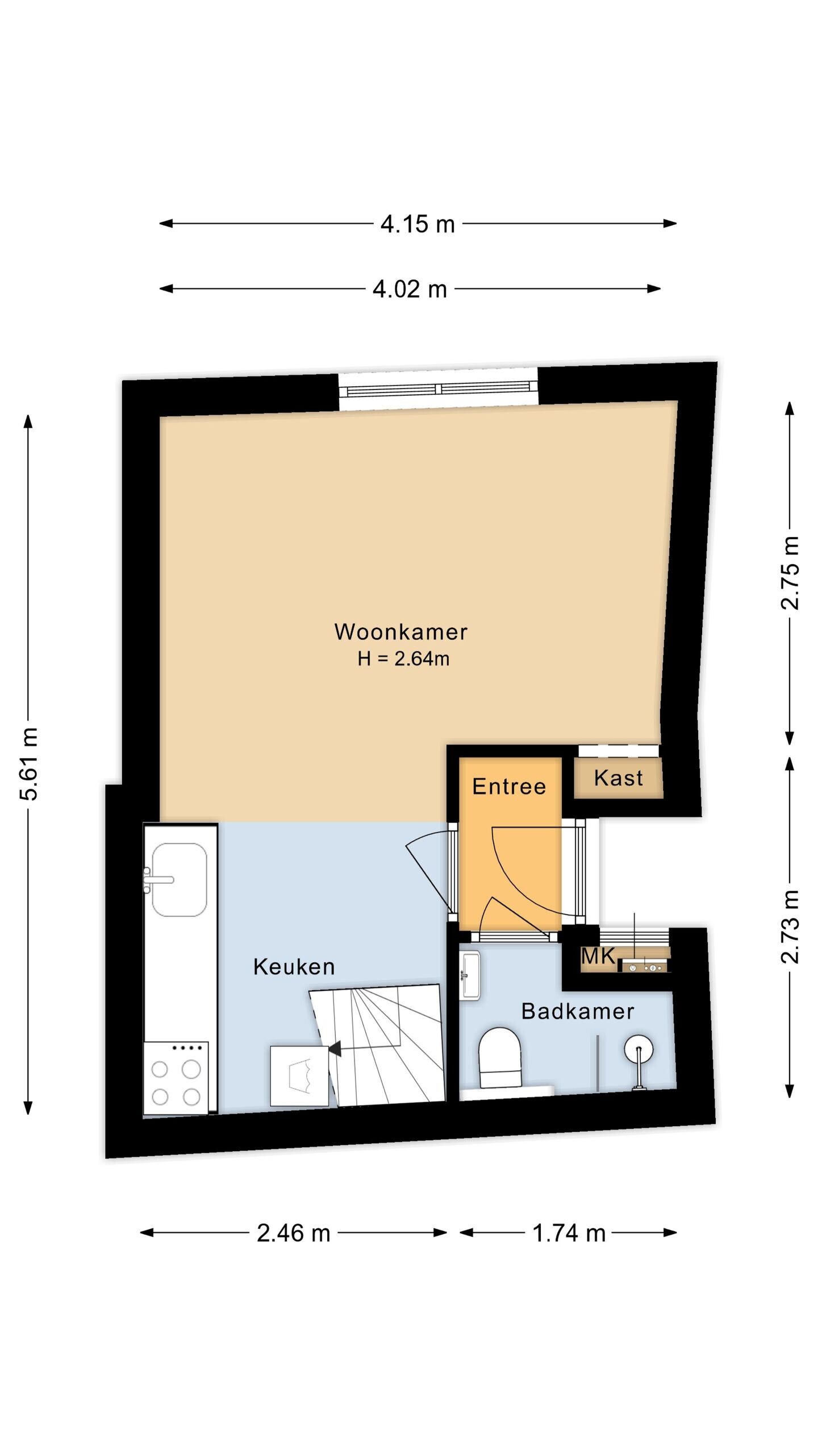 Studio te koop: Grote Overstraat 65A, Deventer