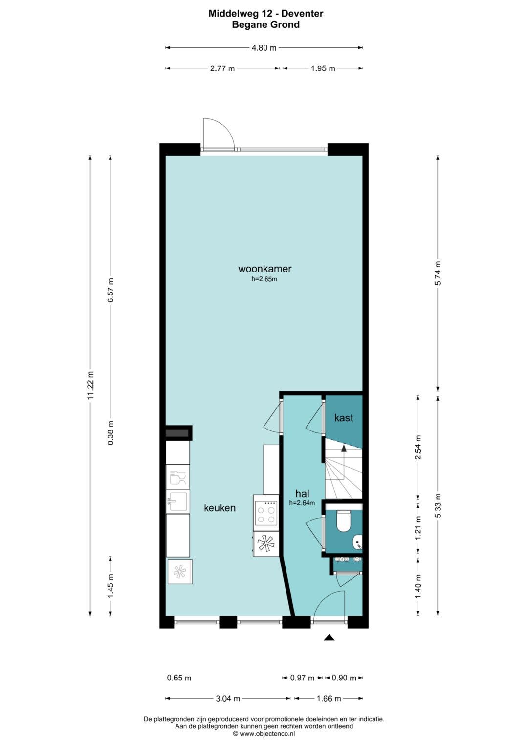 Tussenwoning te koop: Middelweg 12, Deventer