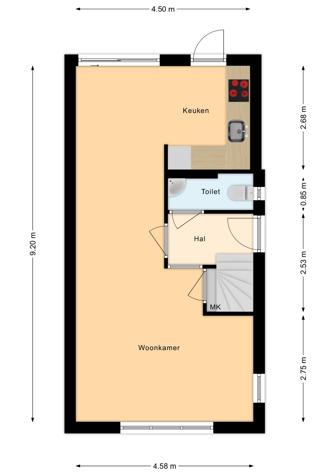 Twee-onder-één-kap te koop: Lepelaarstraat 21, Hengelo