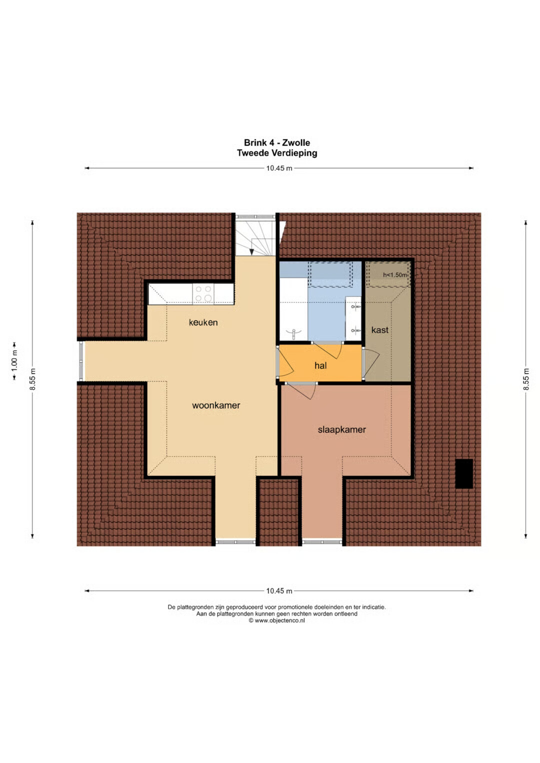 Studio te koop: Brink 4C, Zwolle