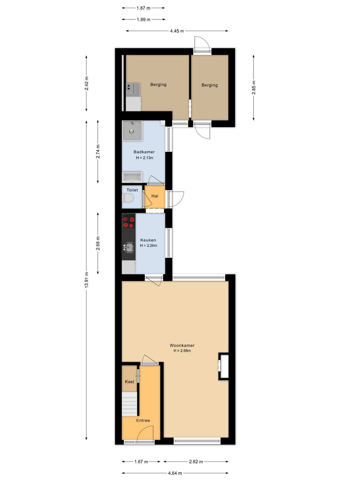 Tussenwoning te koop: L. Huismanstraat 24, Kampen