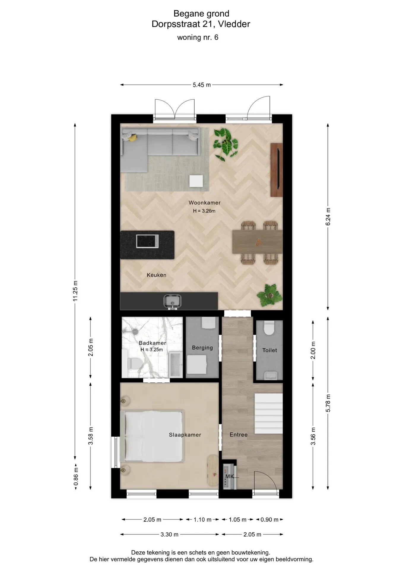 Appartement te koop: Dorpsstraat 21, Vledder