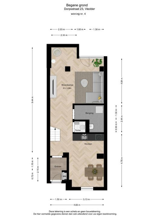 Appartement te koop: Dorpsstraat 23, Vledder