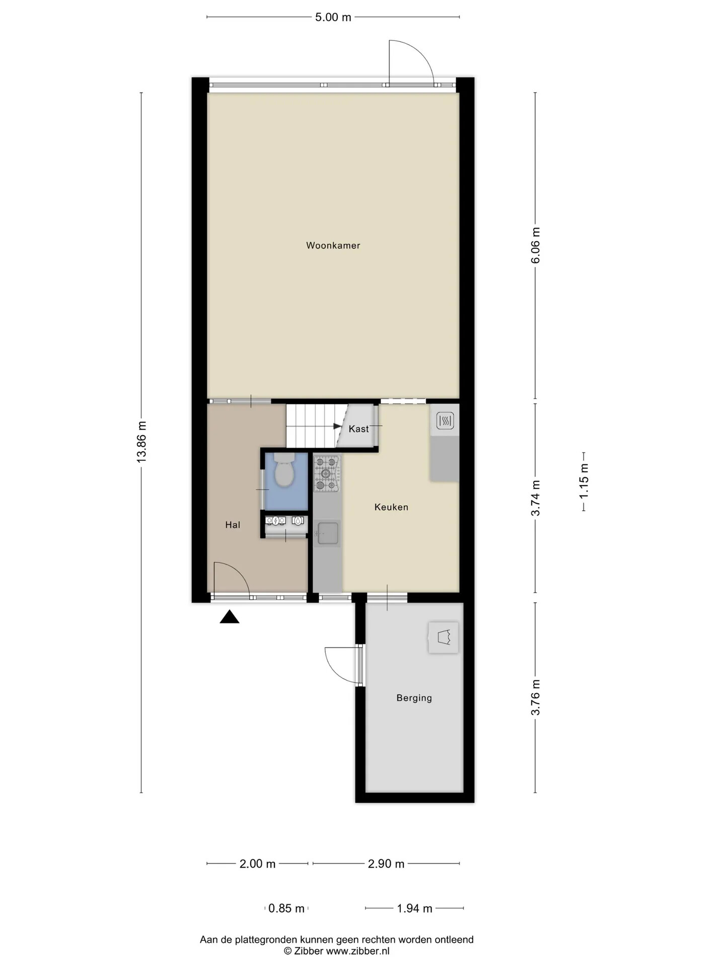 Tussenwoning te koop: H S Sytstrastrjitte 14, Achlum