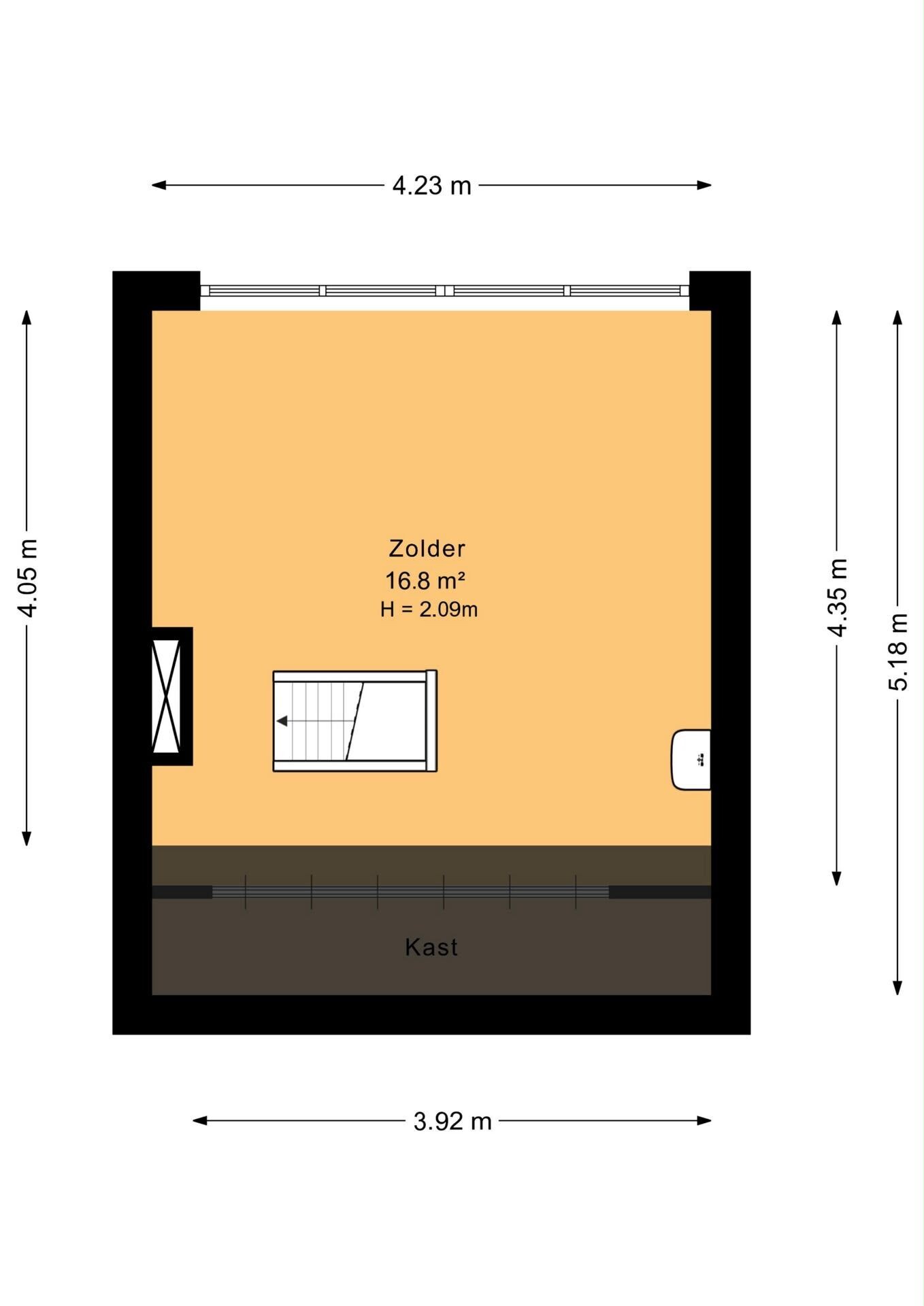 Appartement te koop: Berkelstraat 9B, Groningen