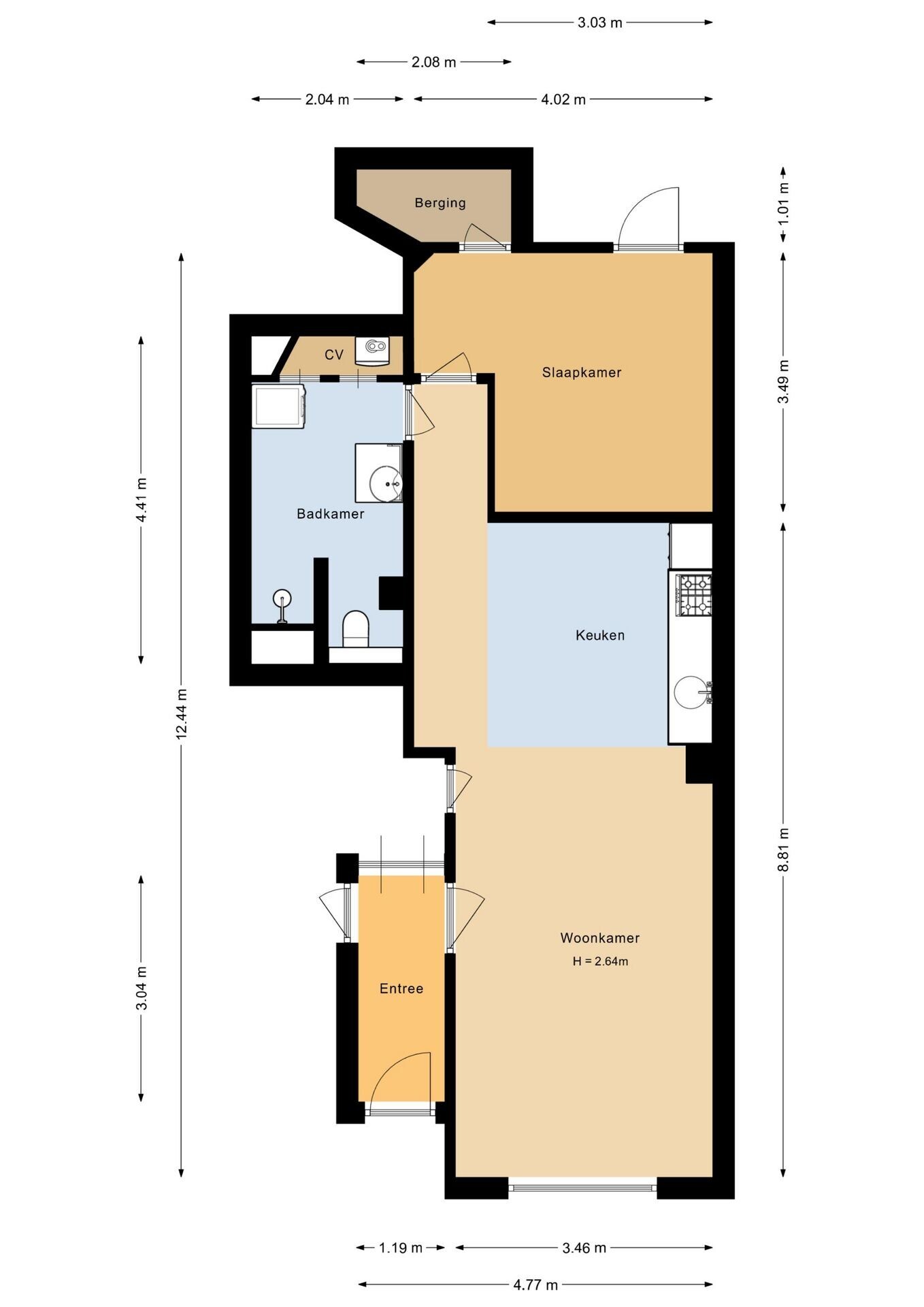 Appartement te koop: Paterswoldseweg 36-1, Groningen