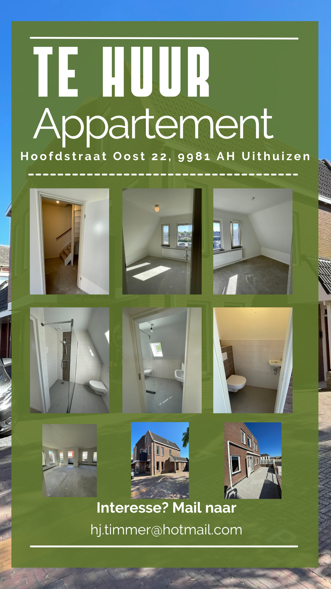 Appartement te huur: Hoofdstraat-Oost 22, Uithuizen